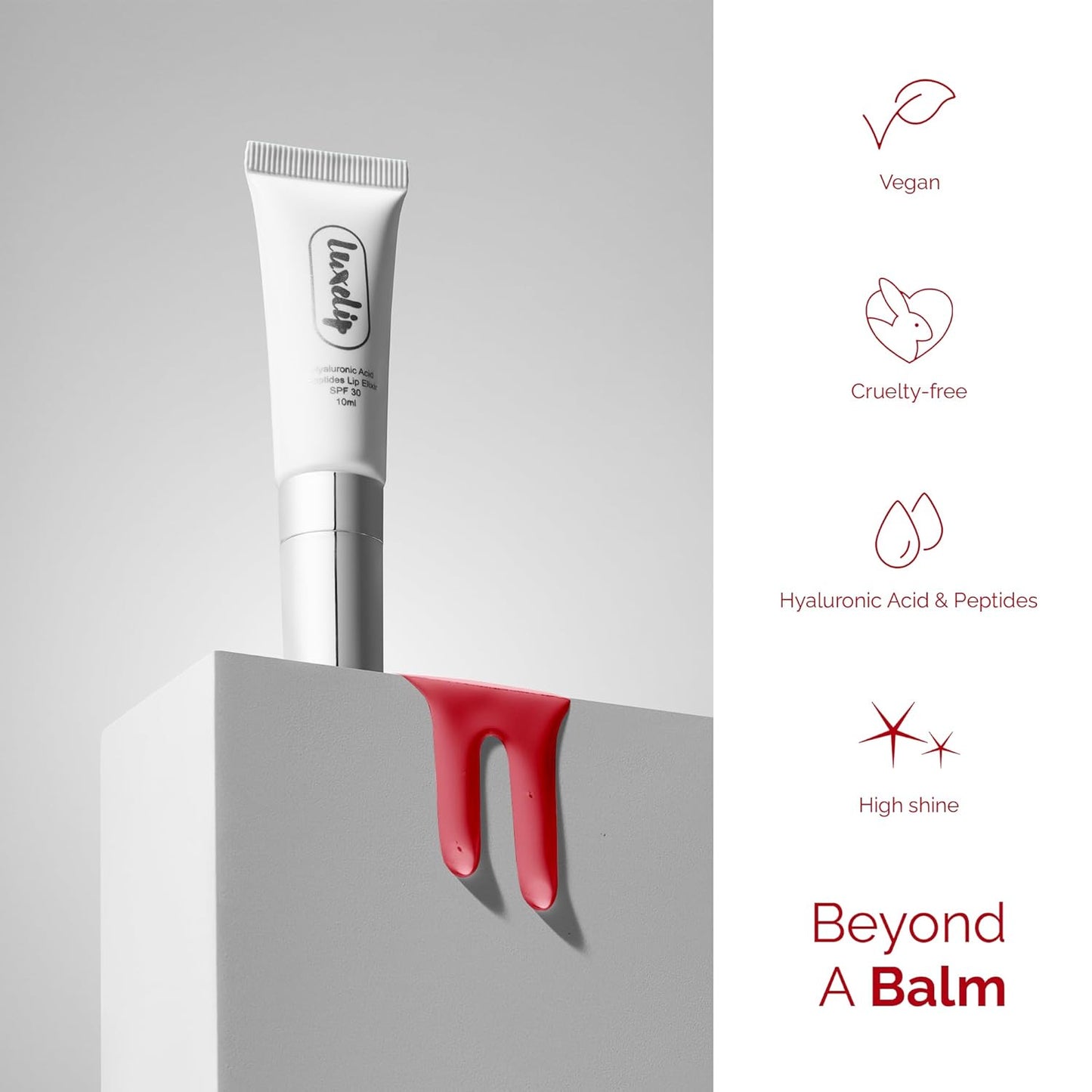 Tinted Lip Balm Elixir for OIder Women, Hydrating Vegan Lip Care with Sheer Color & Moisturizing Glow – Non-Sticky Nourishing, Lip Plumping Treatment for Soft, Smooth Lips (Rosewood 10ml)