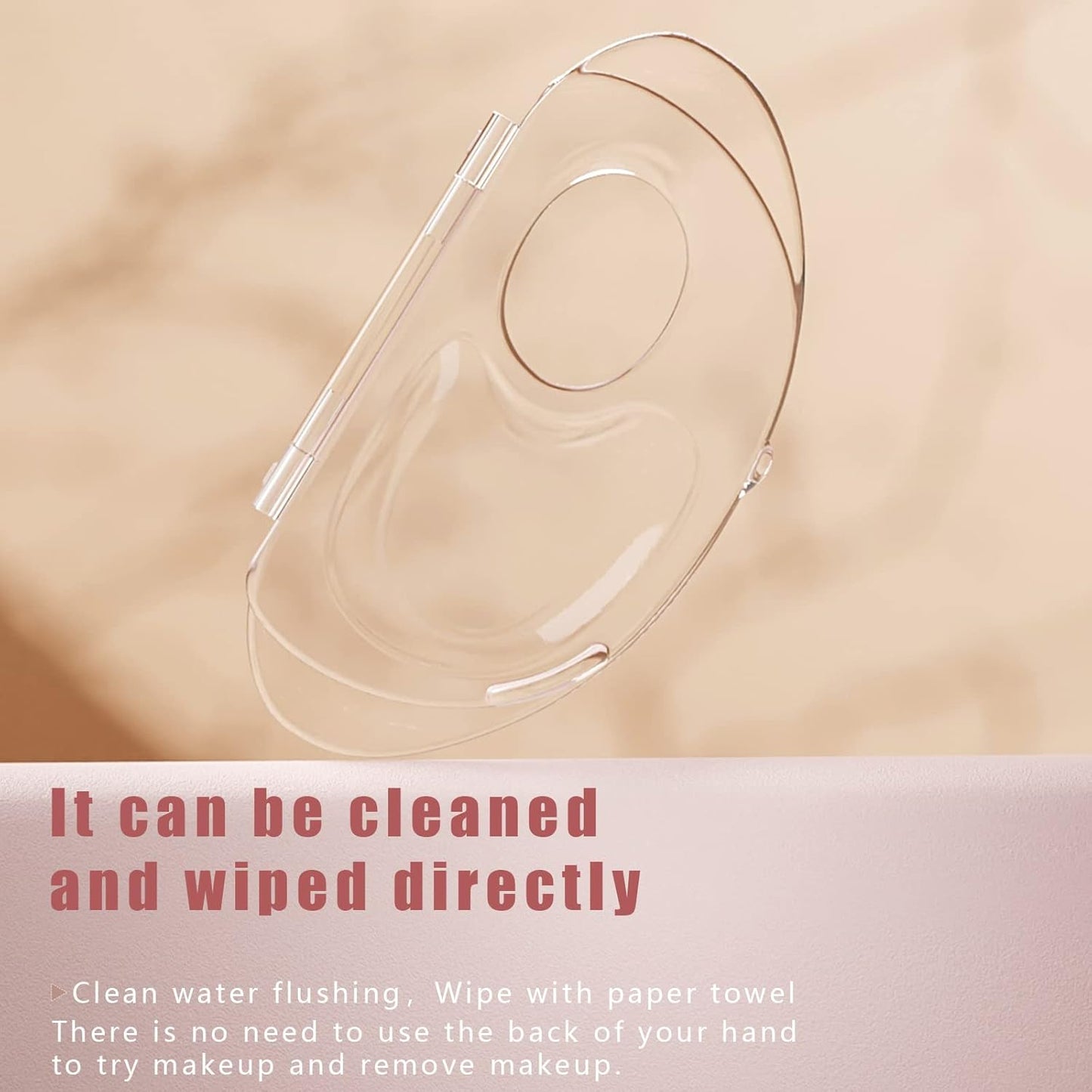 Color Palette can be 180 Degrees fold to Receive Liquid Base Makeup Color Palette Transparent Acrylic Powder Chassis Palette Nail Eyeshadow Eyelash Professional Makeup Color Palette