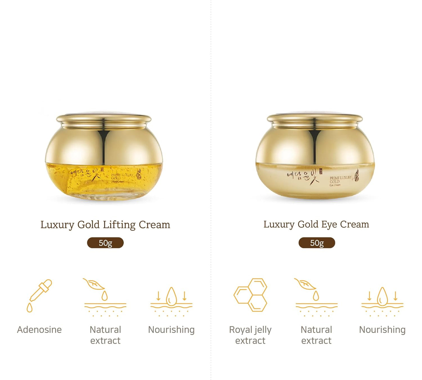 YEDAM YUN BIT Prime Luxury Gold Women Skin Care Set With Skin, Emulsion, Cream, Serum, Wrinkle Care Nourishing And Moisturizing, Calming Korea Cosmetics