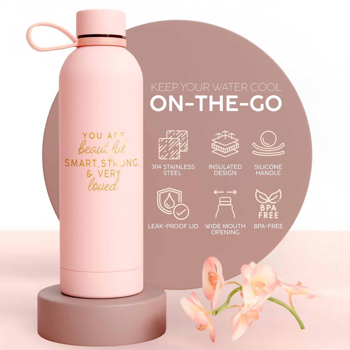 Luxury Spa Gift Basket for Women - Relaxing Self Care Kit with Body Scrub & Cream, Facial Mist, Scented Candle & More - Perfect Birthday Gift For Women - Box Set of 9 Pcs