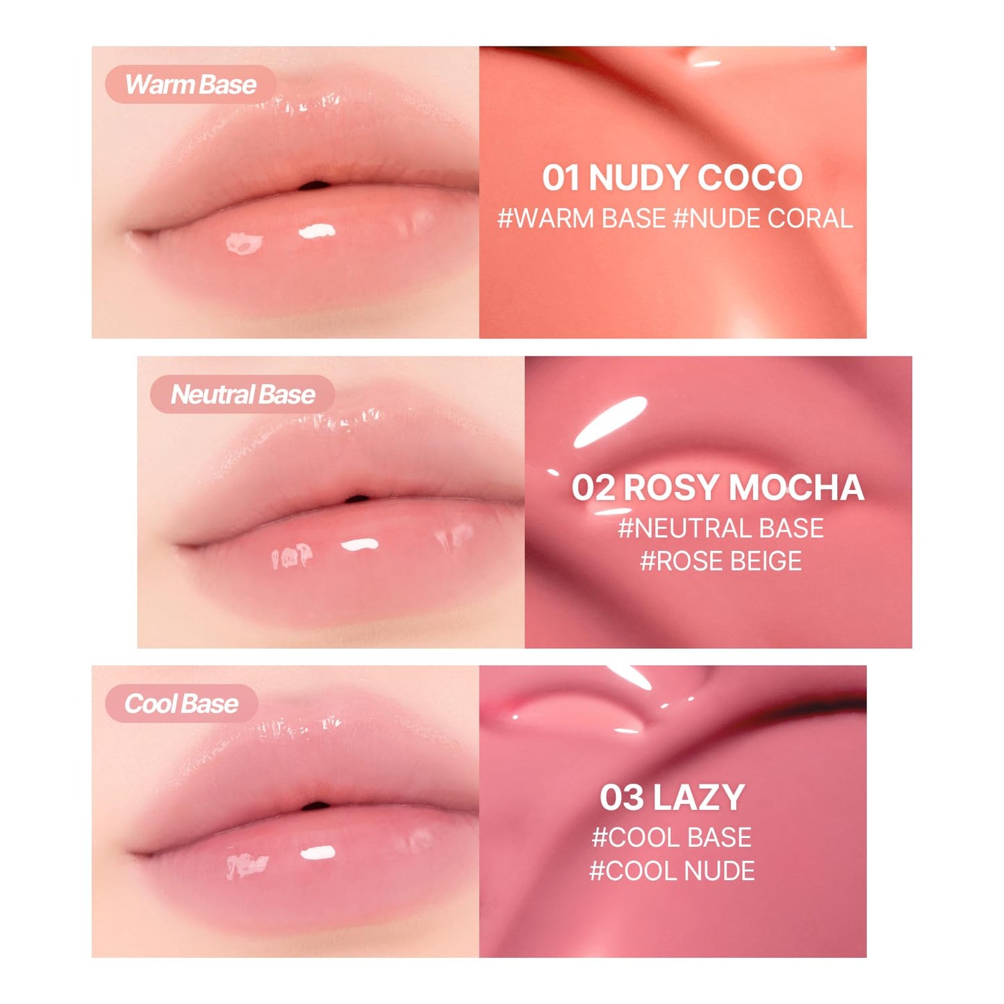 2aN Glaze Bouncing Tint – Lightweight, Moisturizing Lip Tint with High-Shine Finish, Smooth, Light Plumping, Comfortable Wear, Korean Makeup (Rosy Mocha, 0.16 oz)