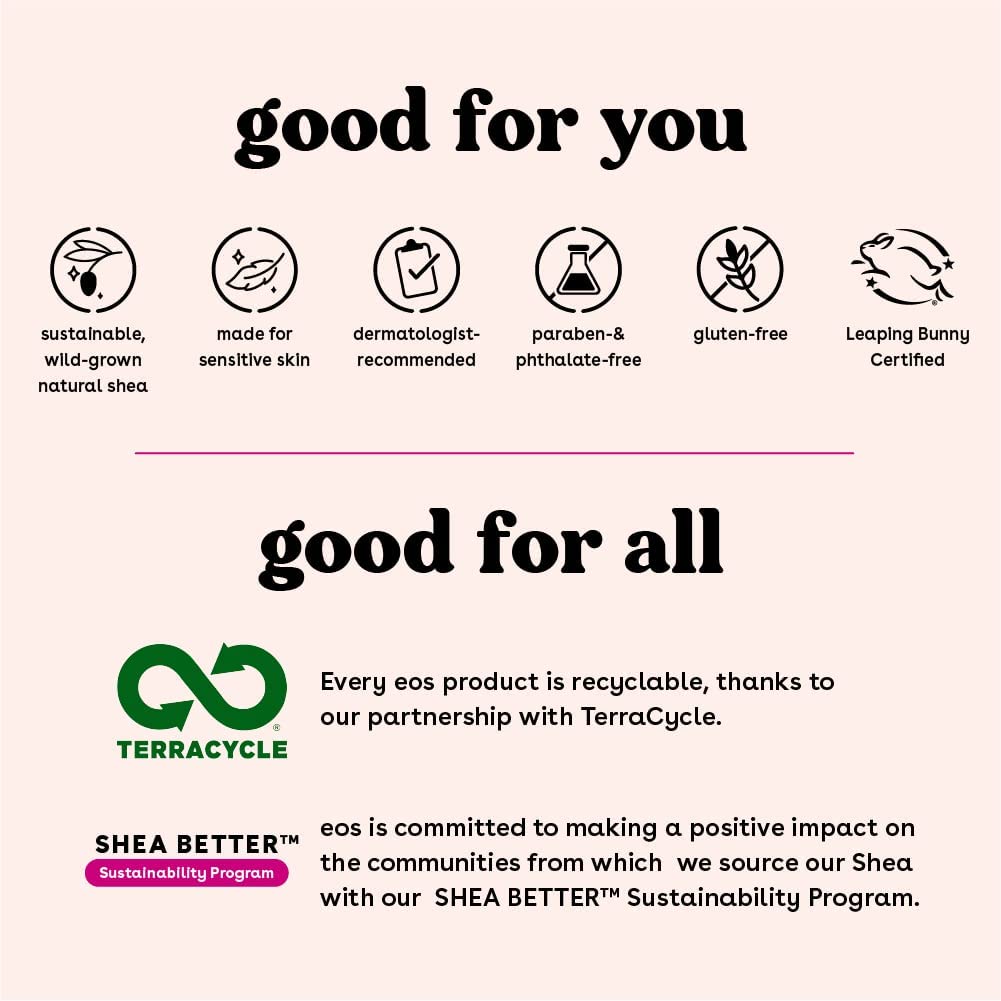 eos 100% Natural & Organic Lip Balm Sticks - Strawberry Sorbet, All Natural Lip Balm, All-Day Moisture, Dermatologist Recommended, 0.14 oz, 2-Pack