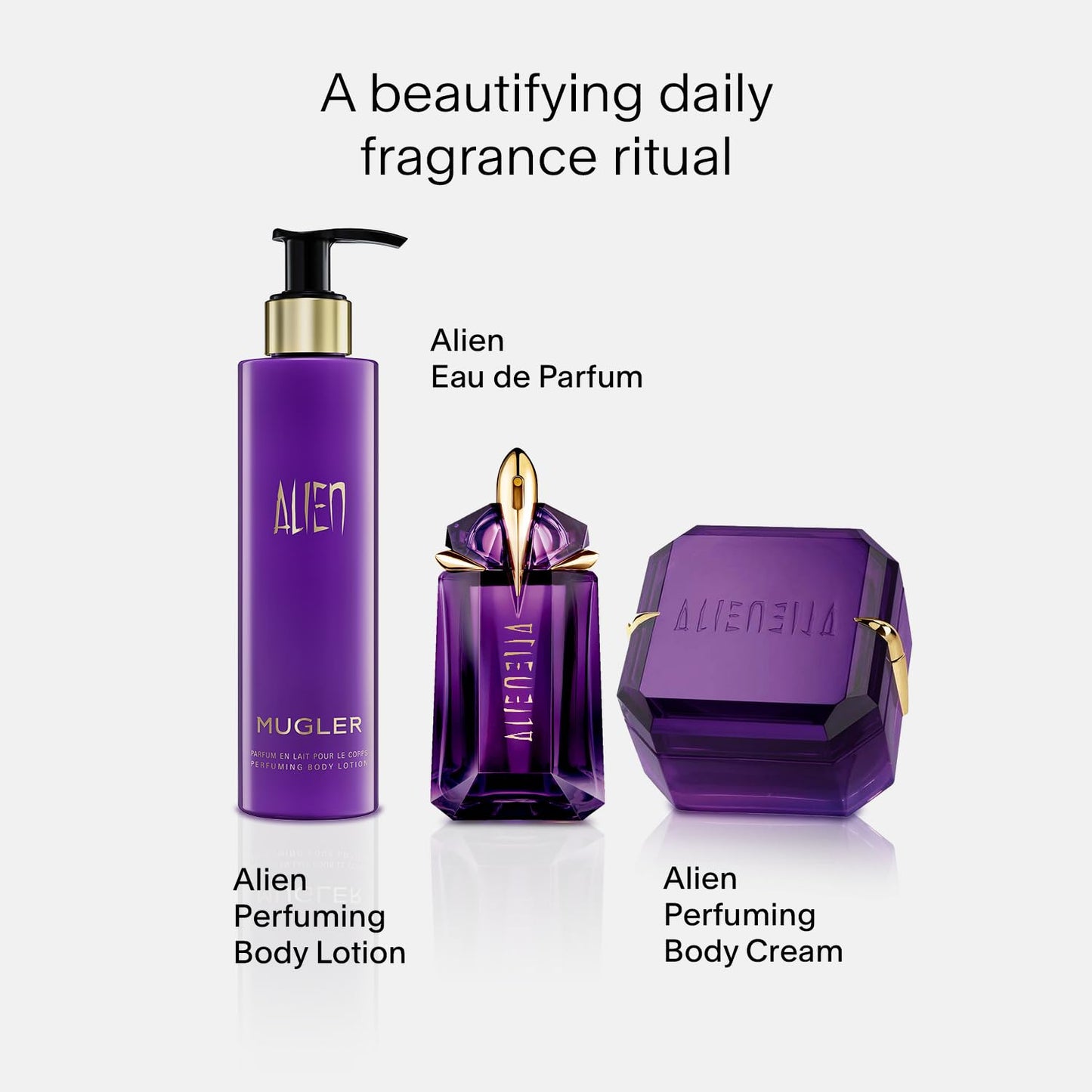 Mugler Alien Body Lotion - Floral & Woody - Womens Scented Lotion - With Jasmine, Wood, and Amber - 6.7 Fl Oz