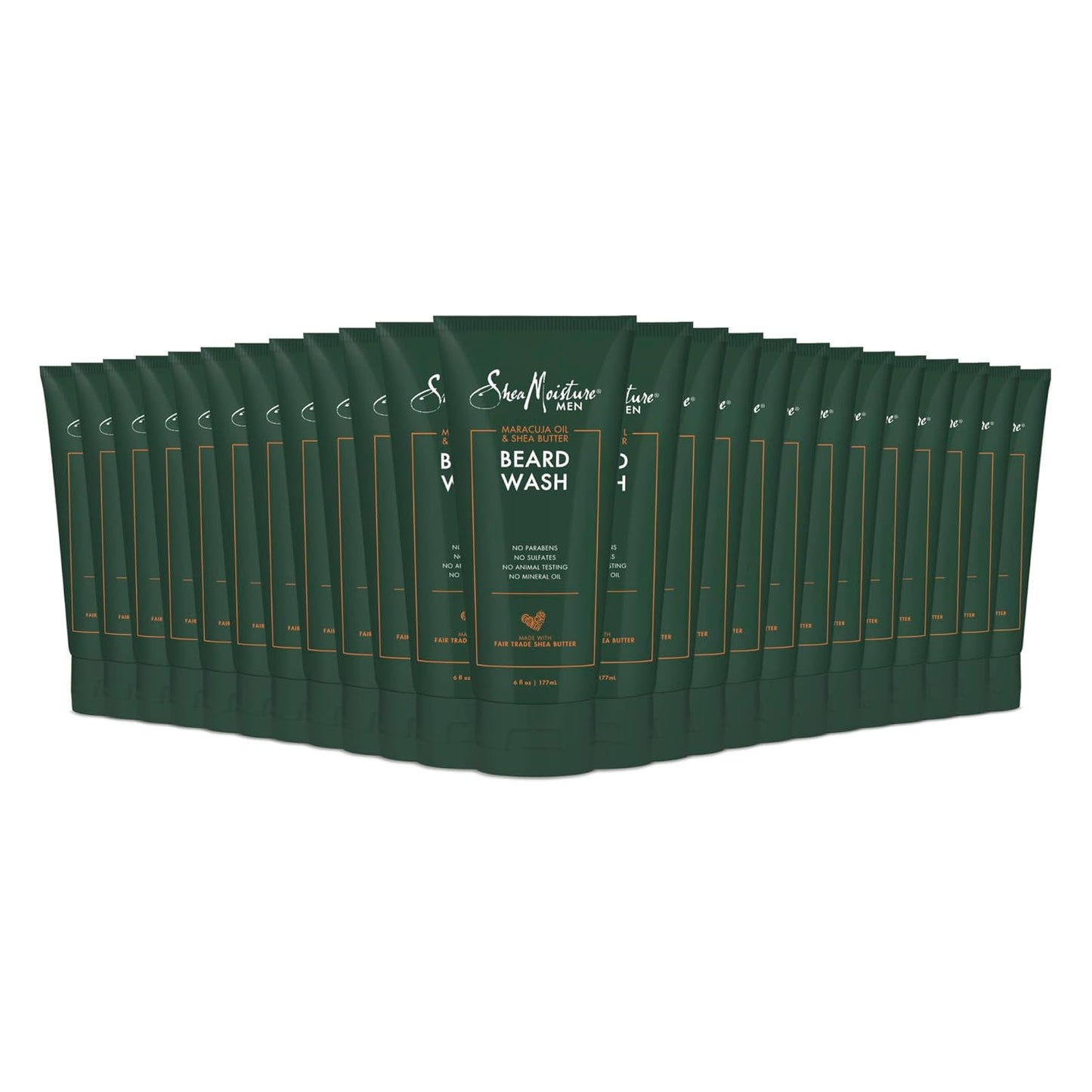 SheaMoisture Beard Wash for a Full Beard Maracuja Oil & Shea Butter to Deep Clean and Refresh Beards 6 oz (Pack of 24)