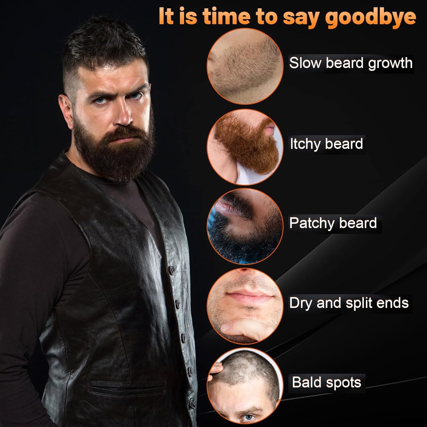 Beard Butter,Maximum Concentration Biotin,with Castor Oil and Argan & Jojoba Oils, Promotes Beard Growth, Styles, Strengthens & Softens Beards ,Unruly Beards While Relieving Itch,2 Ounce*2 (2 Pack)