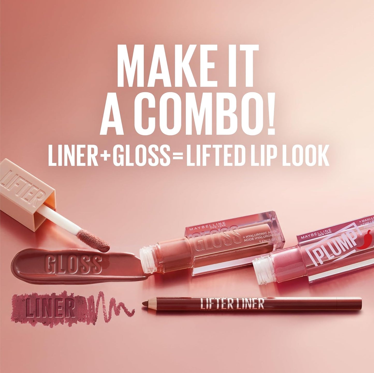 Maybelline New York Lifter Gloss Hydrating Lip Gloss with Hyaluronic Acid, Taffy, Sheer Berry, 1 Count