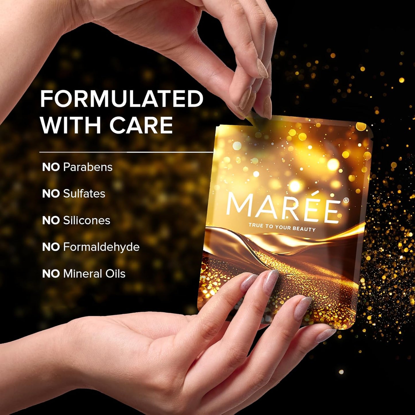 MAREE 24k Gold Under Eye Gels for Dark Circles and Puffiness - Collagen & Hyaluronic Acid Skincare Gel Pads - Gold Eye Patches for Puffy Eyes and Dark Circles - Under Eye Masks - Travel Essentials