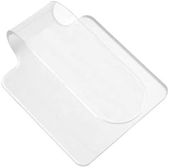 2Pcs Makeup Hand-held Palette Professional Clear Acrylic Makeup Mixing Tray Palette for Foundation Eyeshadow Powders Cosmetics Nail Art Manicure Palette