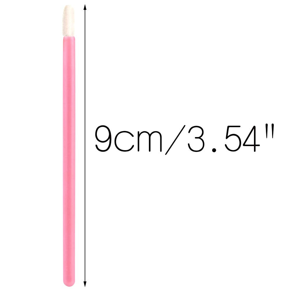 G2PLUS 200PCS Lip Gloss Applicators, Disposable Lip Brushes, Lipstick Gloss Wands Applicator Perfect Makeup Tool Kits (Pink)