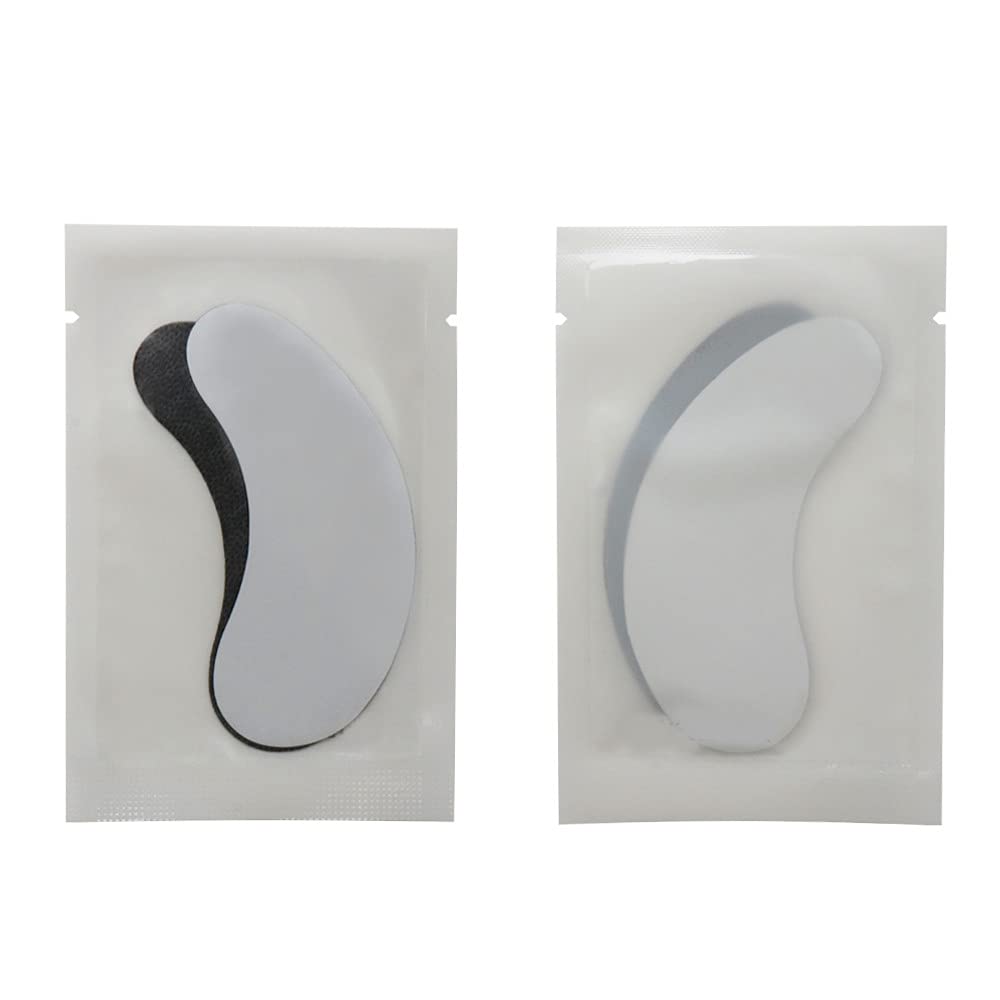 100 Pairs Set Under Eye Pads Disposable Eye Gel Patches for Eyelash Extensions Tool Kit, Black Film