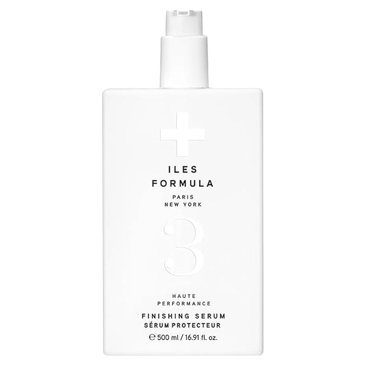 ILES FORMULA Weightless Styling Cream & Finishing Serum with Heat Protection, Non-Greasy Hair Repair Treatment for Damaged Hair, Anti-Frizz Blow Dry Product with Silk Extract & Macroloba Seed (500mL)