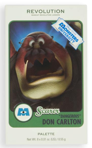 Revolution x Monsters University Don Carlton Scare Card Palette Eyeshadow 8 x 0.01 oz (0.55g), Affection