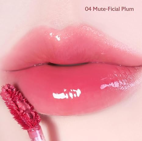 MILKTOUCH Jelly Fit Lip Tint (04 Mute-Ficial Plum) with Cooling Plumping Effect and Water-Based Non-Sticky Texture | Long Lasting Korean Beauty Lipstain Tinted Gloss Oil Brown K Makeup