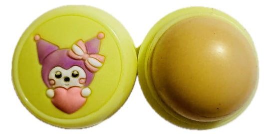 Moisturizing Lip Balm, Lip Gloss and Balm Set for All Skin Types, Assorted Shades, Round Ball Natural Moisturizing Lip Balm Nutritious Fruit Flavour Colourless Lip Balm Hydration Lips Care (yellow)