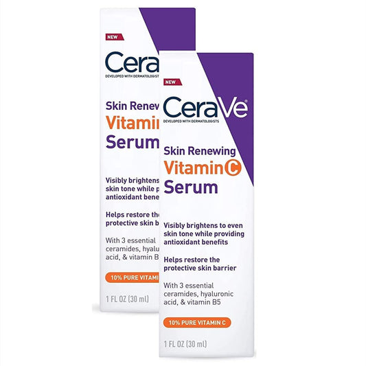 Vitamin C Serum with Hyaluronic Acid for CeraVe 1Oz (PACK 2)