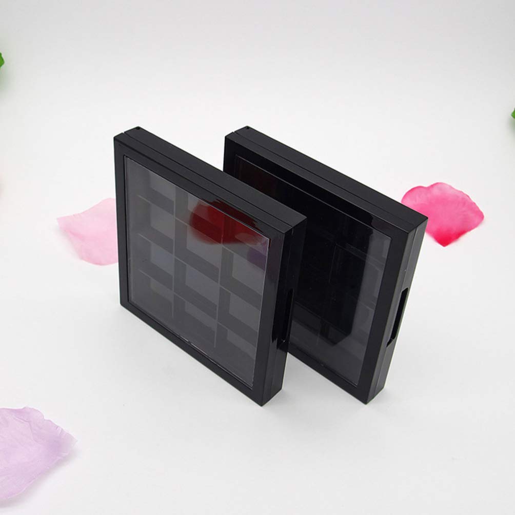Empty Eyeshadow Palette Eyeshadow Makeup Palette Lipstick Container Makeup Empty Case for Blush Lipstick, 1Pcs 12 Grids