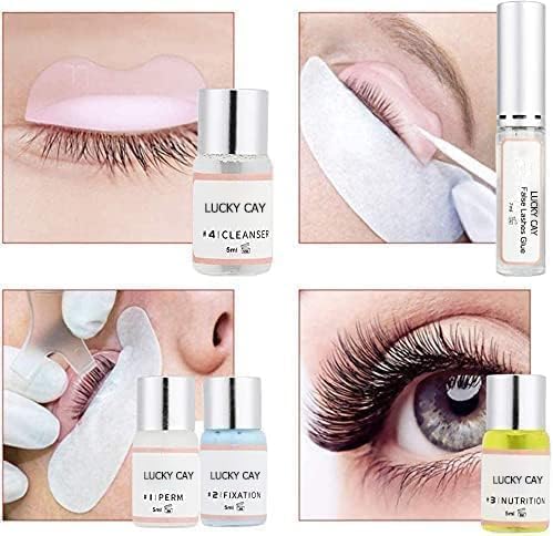 2025 Lash Lift Kit, Professional Eyelash Perm Kit, Easy for Beginner Achieve Curling and Lifting Lash, Suitable for Salon & Home DIY