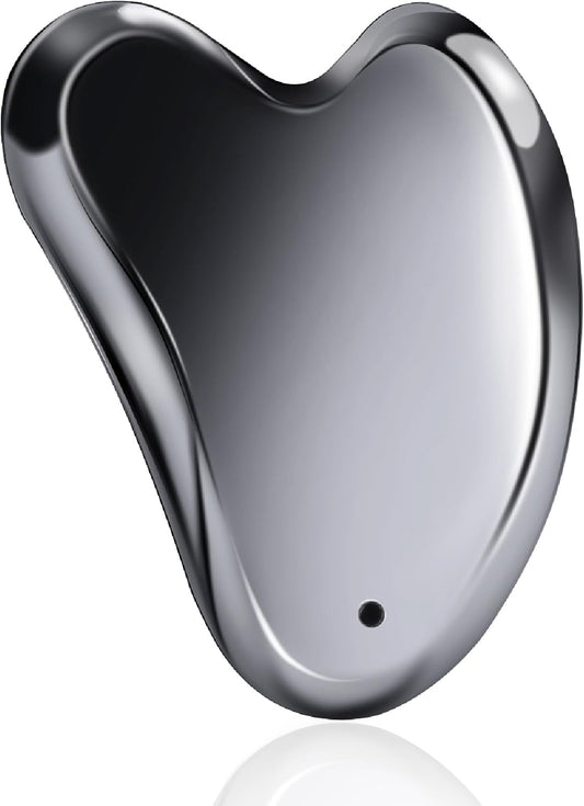 Terahertz Gua Sha Facial Tools Stone for Enhanced Lymphatic Drainage, Reduced Puffiness, Relieved Facial Tension – 100% Natural Terahertz Stone Gua Sha