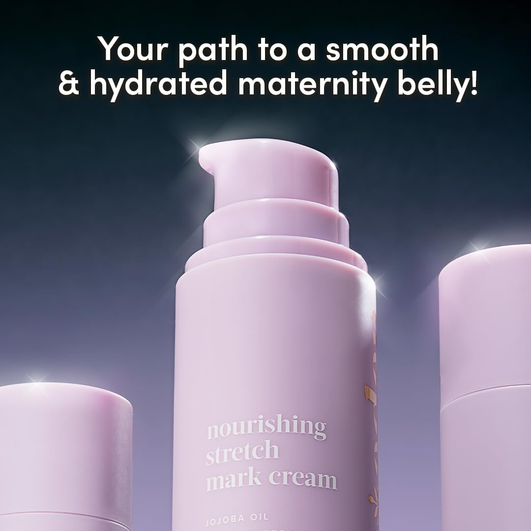 Evereden Nourishing Stretch Mark Cream (4 fl.oz): Clean & Vegan Stretch Mark Cream for Pregnancy and Postpartum | Pregnancy Stretch Mark Prevention | Rich in Vitamins & Minerals