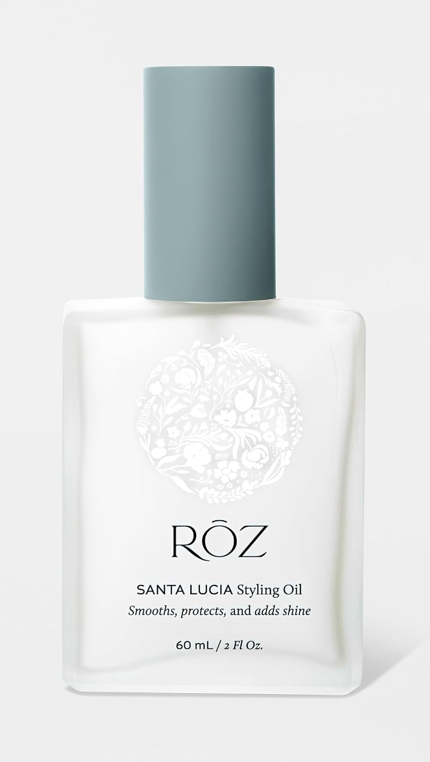 RŌZ Santa Lucia Styling Oil - Lightweight, Nourishing Hair Oil, a Foundation for Daily Styling, Frizz Control and Shine - Heat Protectant, Vegan, for All Hair Types - 2 Fl.Oz / 60 ml