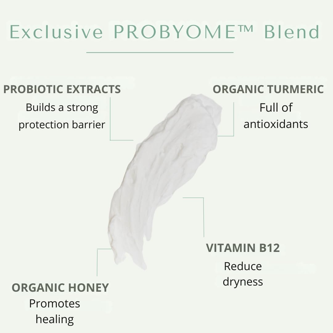 Yobee Body & Face Moisturizing Cream for Dry, Sensitive Skin | Probiotic extracts, Honey, Turmeric, Vitamin B12, Ceramides, Shea Butter | Fragrance Free | For Kids & Adults (2)