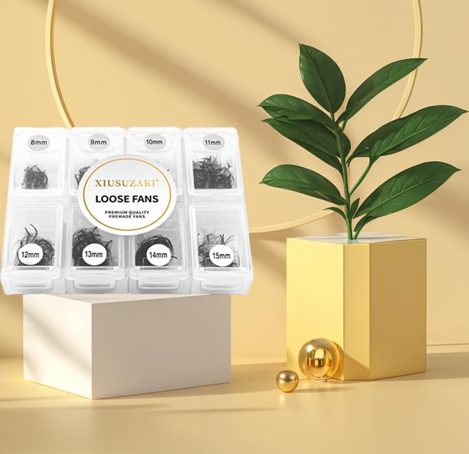 Premade Eyelash Extensions 600 Fans 6D Volume Lash Extensions 0.07 Thickness C Curl Mix 8-15mm Fluffy Soft Handmade Loose Fan