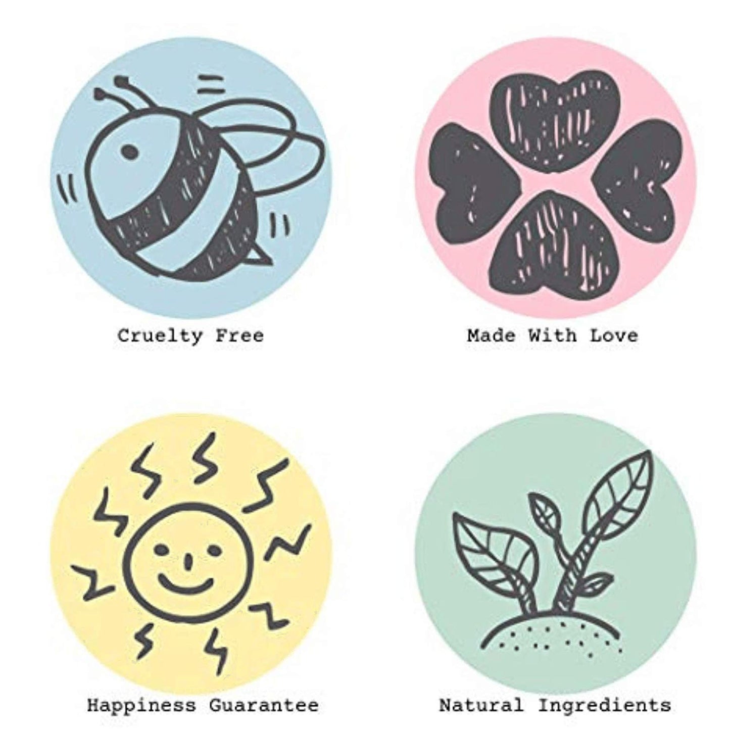 Bella & Bear Tropical Travel Pack, Self Care Kit, Includes Cruelty Free Shampoo, Conditioner, Body Scrub, Face Mask,1oz, Pack of 4