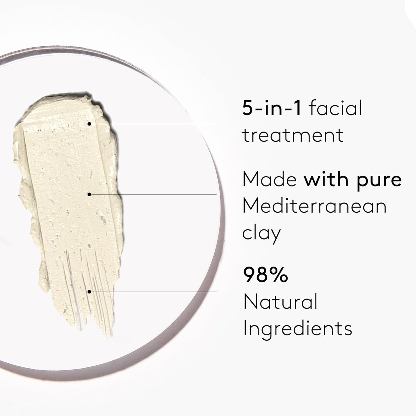 COCUNAT - Wondermask - Cleansing Facial Mask - Detoxifies, Exfoliates and Balances - Closes and Refines Pores - Oily and Combination Skin - Removes Impurities - Pimples - Acne - 50ml