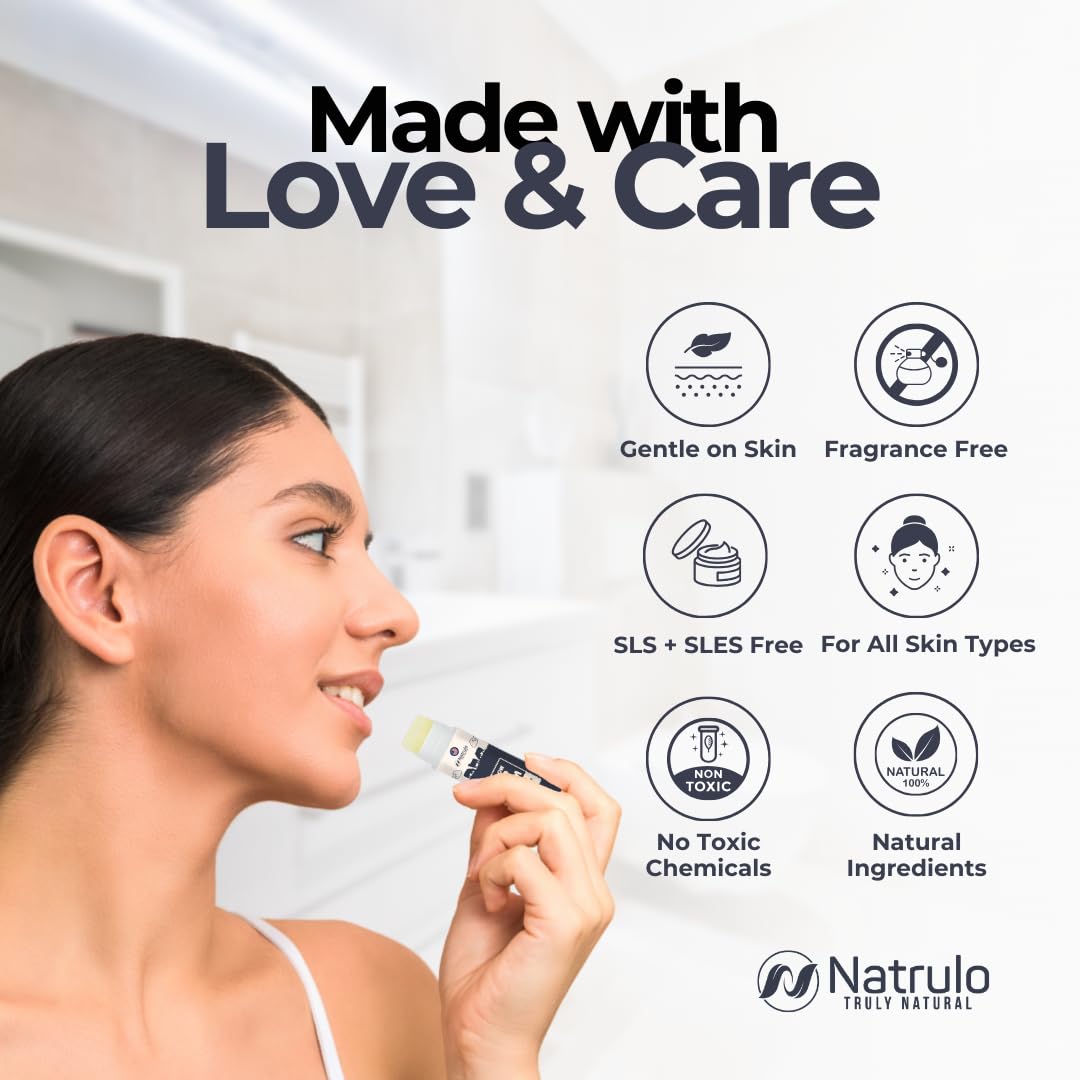 Beef Tallow Lip Balm – Natural Tallow Beeswax Chapstick – Hydrating Moisturizer Grass Fed Tallow Balm Care – Soothes Chapped Dry Lips Sensitive Skin – Long Lasting Vitamin Rich USA-Made, Strawberry