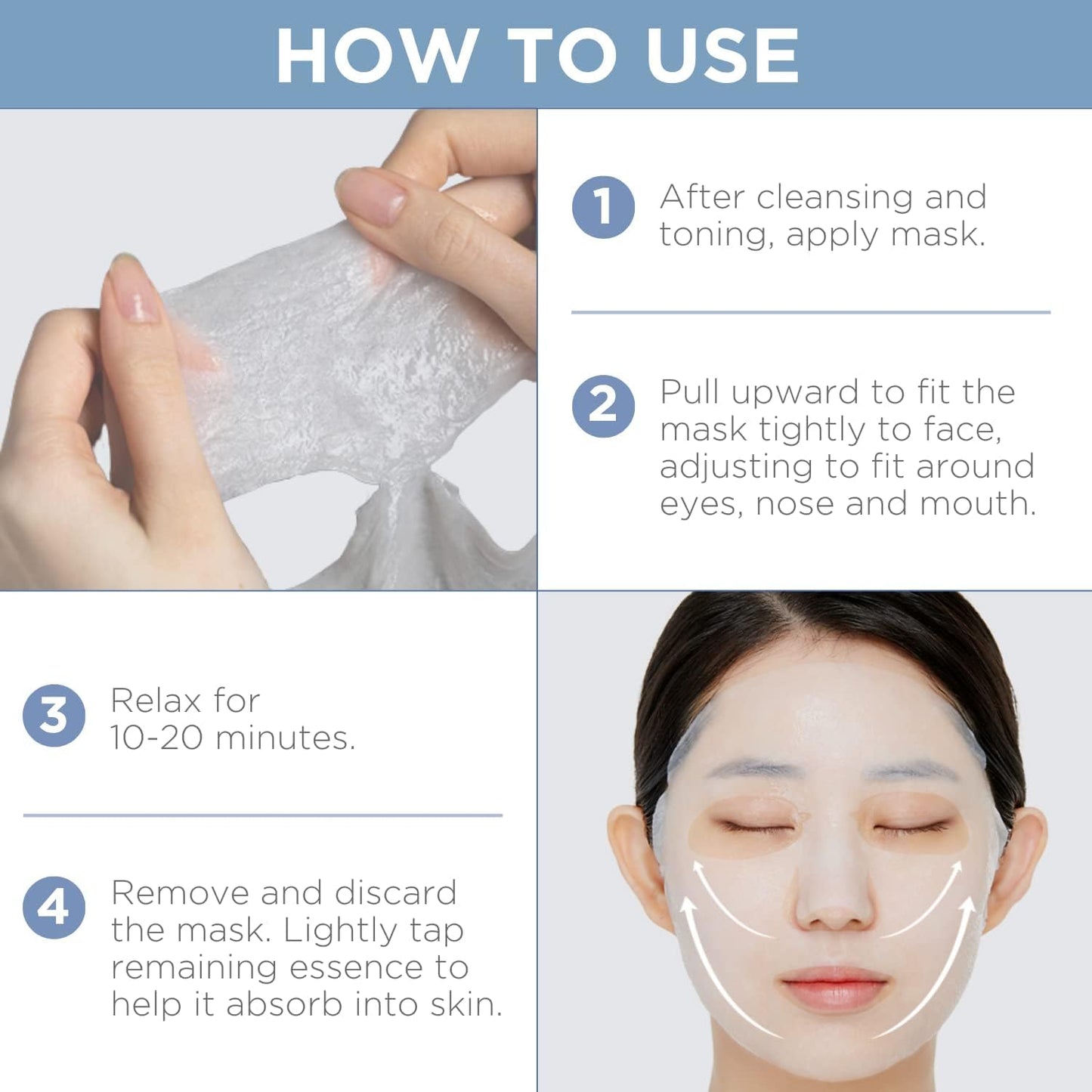 Mediheal Best Korean Hyaluronate Watermide Essential Face Mask - Hydrating and Moisturizing Sheet Masks With Hyalu Active 3x For All Skin Types (10 Count)