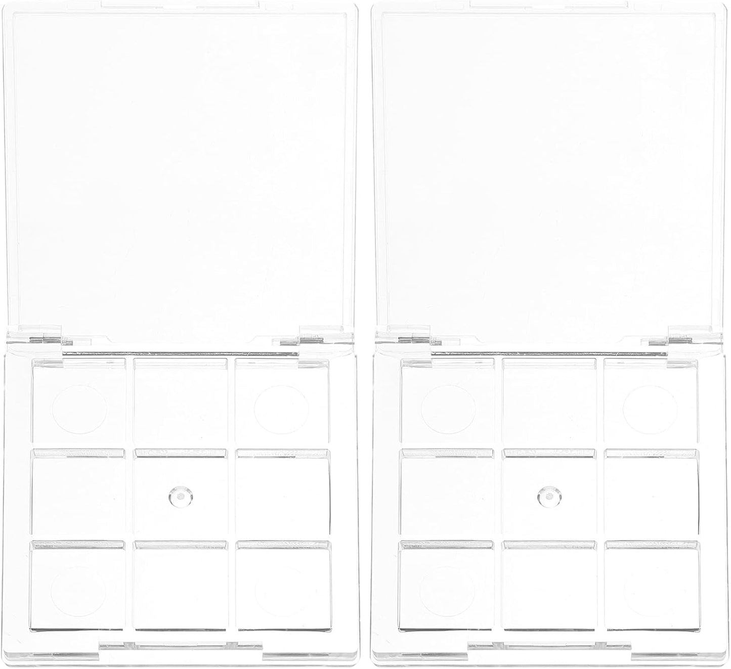 2pcs Empty Lipstick Palette Clear Lipstick Case Mini Highlighters Cross Body Bag Portable Makeup Organizer Storage Cases Sample Eye Shadow Plastic Empty Bracket Travel