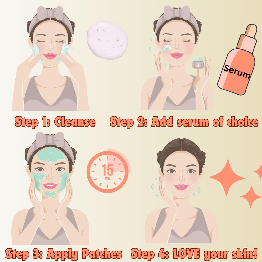 Silicone Reusable Under Eye Patches for Wrinkles, Puffy Eyes and Dark Eye Circles- Adhesive + Cruelty-Free, Natural and Hypoallergenic Skin Care for Men & Women