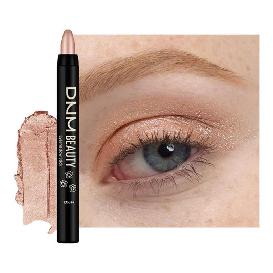 Champagne Shimmer Cream Eye Shadow Stick Makeup for Women, Shimmer Eyeliner Pencil Eyeshadow Brightener Stick for Eyes, Waterproof Eyeshadow Applicator Blendable sombras para ojos 74#