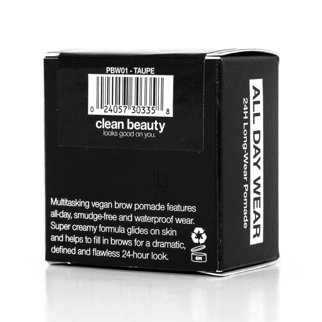 Palladio Brow Pomade Waterproof, 24 Hour Wear, Smudge Proof and Sweat Resistant Formula, Super Creamy Formula Glides on And Helps to Fill in Brows for a Dramatic, Defined, Flawless Look (Taupe)
