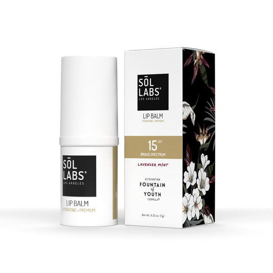 SPF 15 Lip Balm – Lip Moisturizer with SPF, Broad Spectrum Chapstick Hydration Lip Balm, Vegan & Cruelty-Free, Shea Butter Hydration, Zinc UV Protection, 11g Giant Chapstick, Lavender Mint Flavor