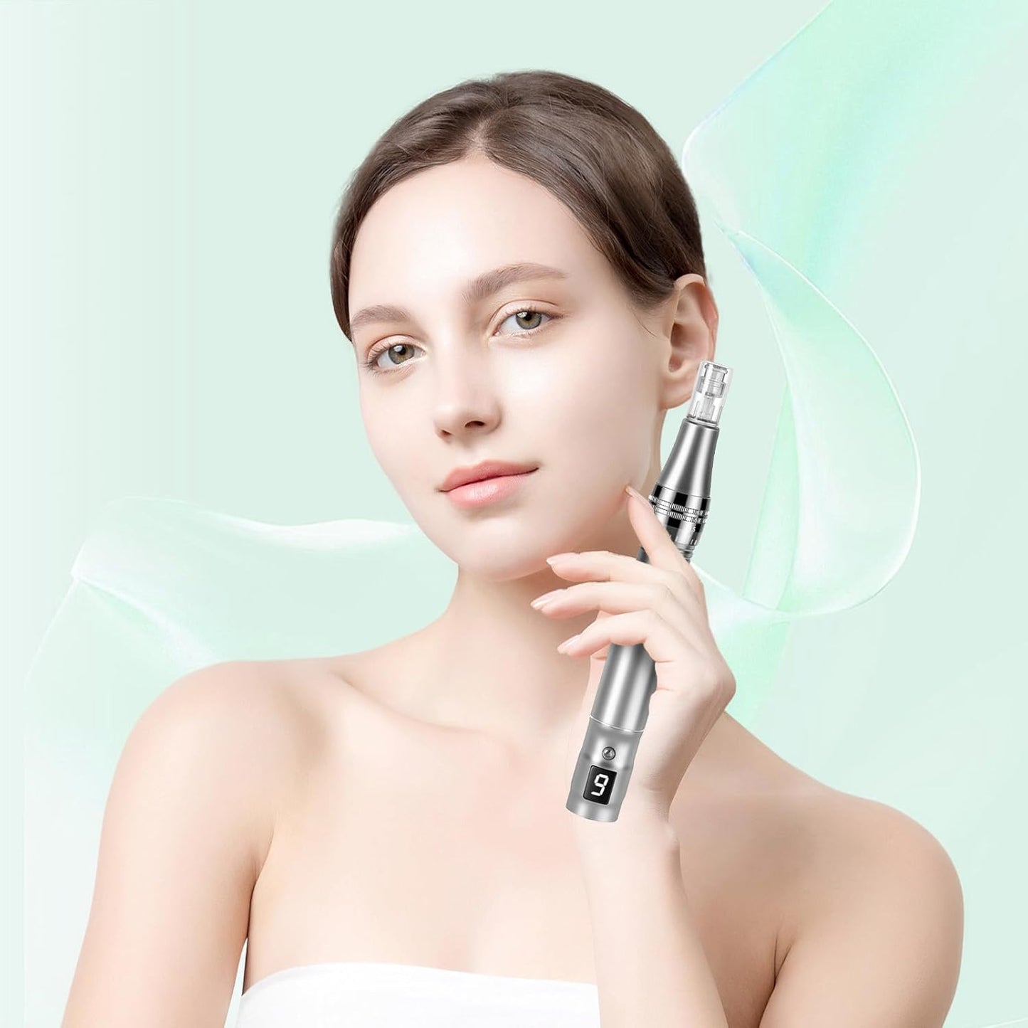 Derma Roller for Skin, 0.25mm Mcroneeding Derma Roller Pen for Face & Scalp, Beauty Pen for Women Men Home Use