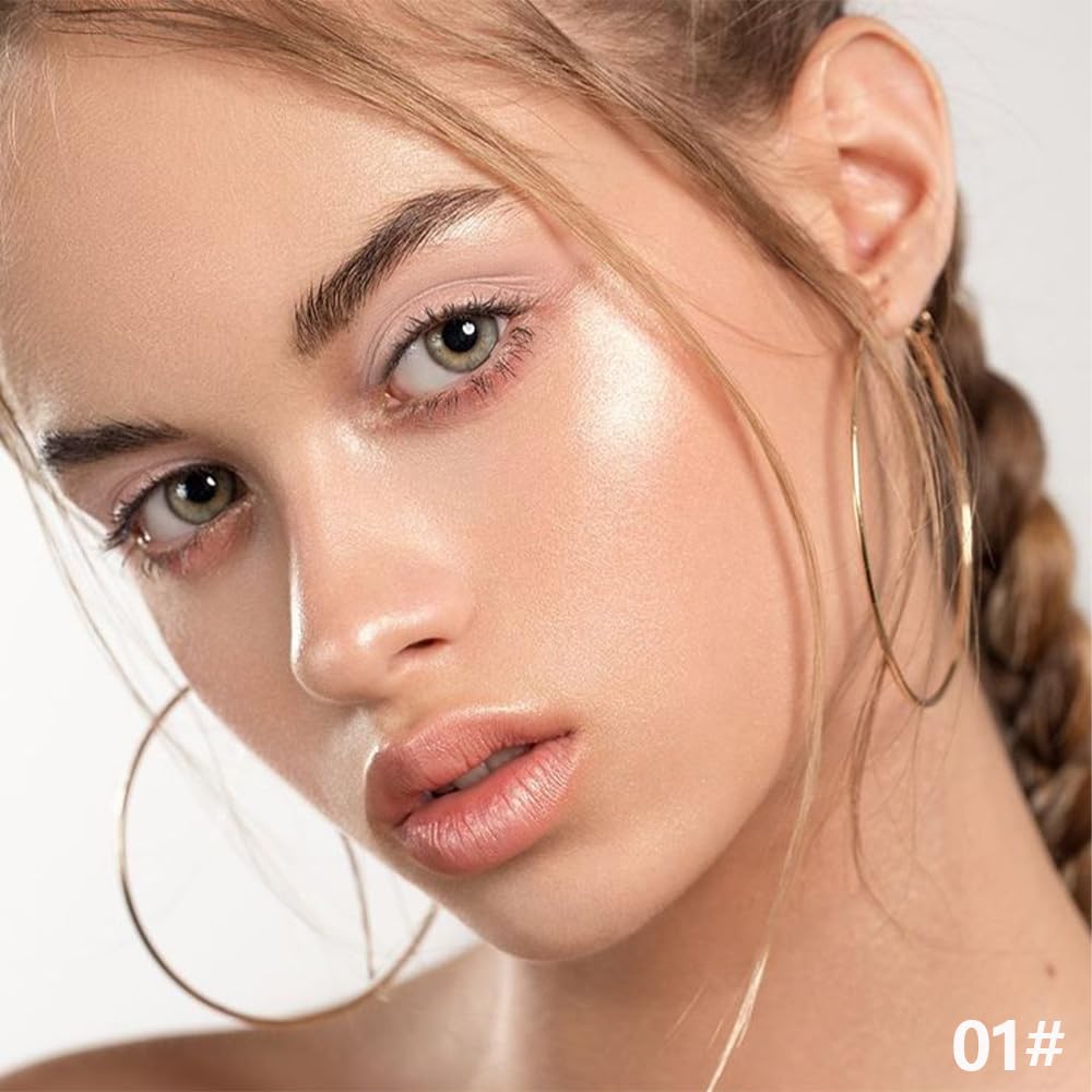 Nude Beige Smoky Cream Eye Shadow Stick Makeup for Women, Nude Beige Smoky Matte Eye Shadow Brightener Stick for Eyes, Waterproof Eyeshadow Pencil Applicator Blendable for Eye Highlight 01