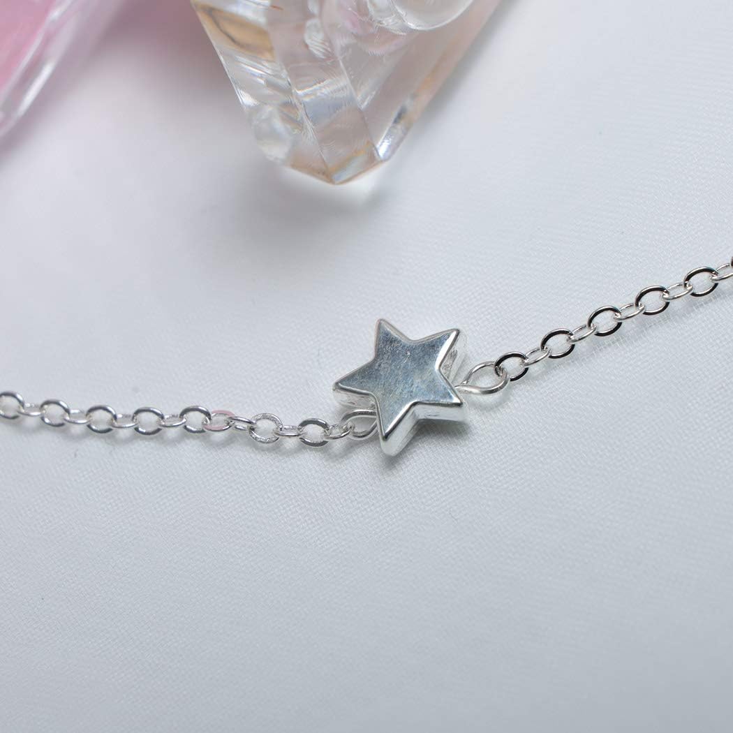 Bohemia Necklace with Pentagram Crescent star Pendant Boho Necklaces Chain Jewelry For Woman and Girls