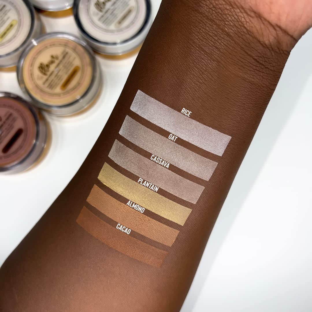 Beauty Bakerie Flour Setting Powder for Foundation, Loose Face Powder Makeup, Perfect for Oily Skin, Long-Lasting Matte Finish, Ideal for Baking and Blurring, 0.5oz, Cassava (Yellow)