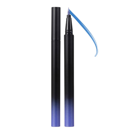 waterproof eyeliner metallic satin finish liquid eye liner pencil colorful high pigmented Blue