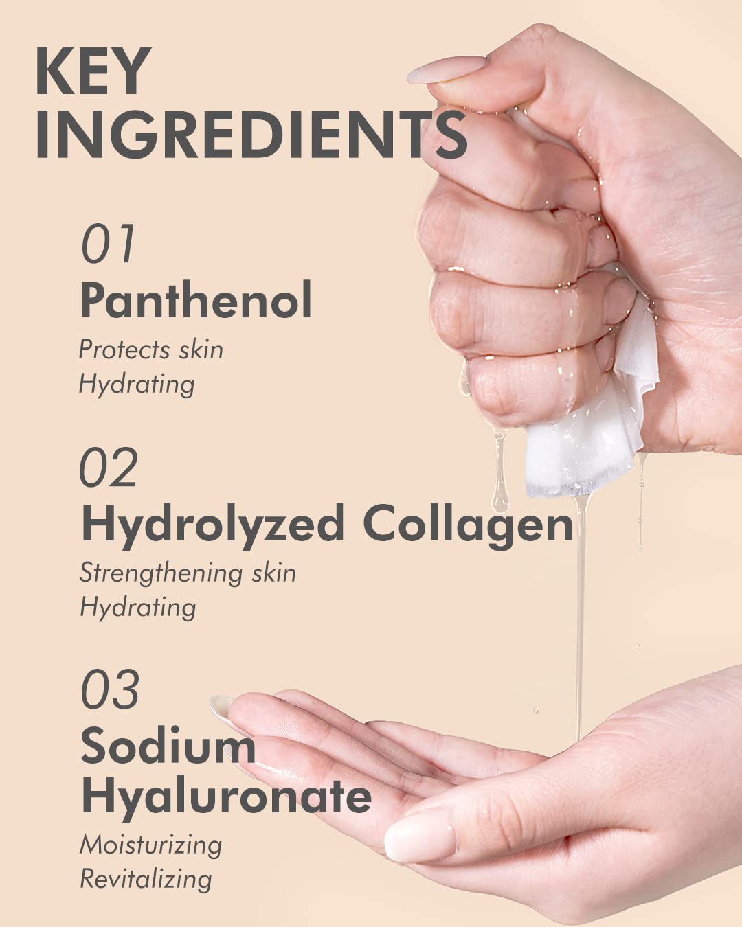 DERMAL Korean Collagen Face Mask – Hydrating & Soothing Sheet Mask with Panthenol – Hypoallergenic Calming Moisture Care for All Skin Types – 48 Combo Pack