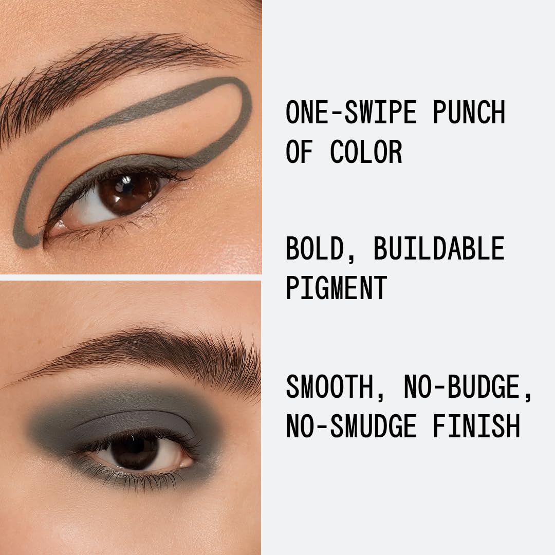 about-face Matte Fluid Eye Paint Hidden Garden – High-Pigment Liquid Eyeshadow, Long-Lasting, No-Budge Matte Finish, Vegan & Cruelty-Free (Deep Greige)