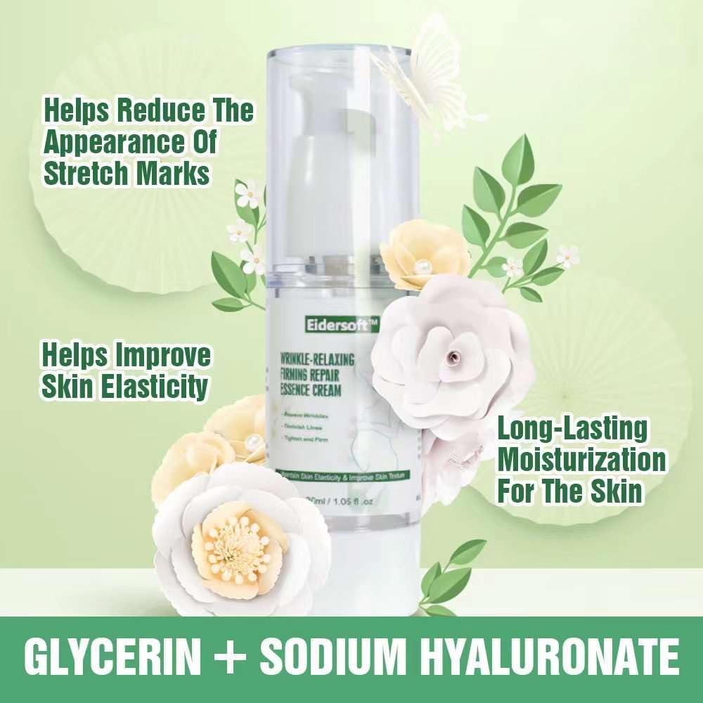 Wrinkle-Relaxing Firming Repair Essence Cream - Removes Maternity Stretch Marks, Prevents Wrinkles & Fine Lines, Nourishes & Rejuvenates Skin with Safe, Natural Formula