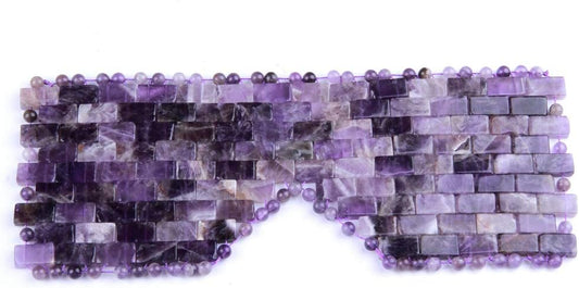 Natural Gemstone Jade Sleep Mask, Amethyst Eye Mask, Anti-Aging Hot or Cold Using Stone Eye Mask