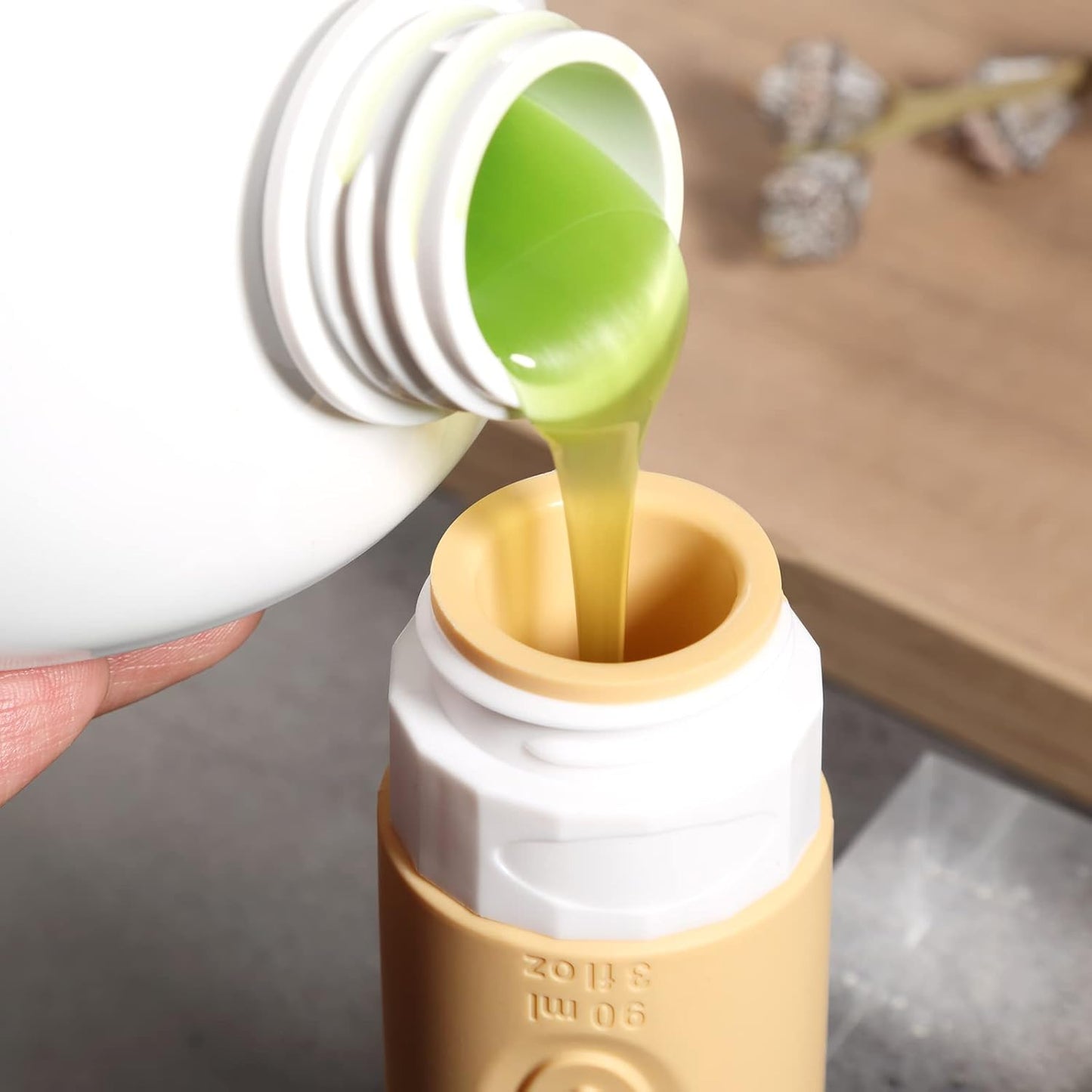 Travel Bottles for Toiletries, Tsa Approved 3oz Travel Size Containers BPA Free Leak Proof Refillable Liquid Silicone Squeezable Travel Accessories for Shampoo Conditioner Lotion (4 Pack)