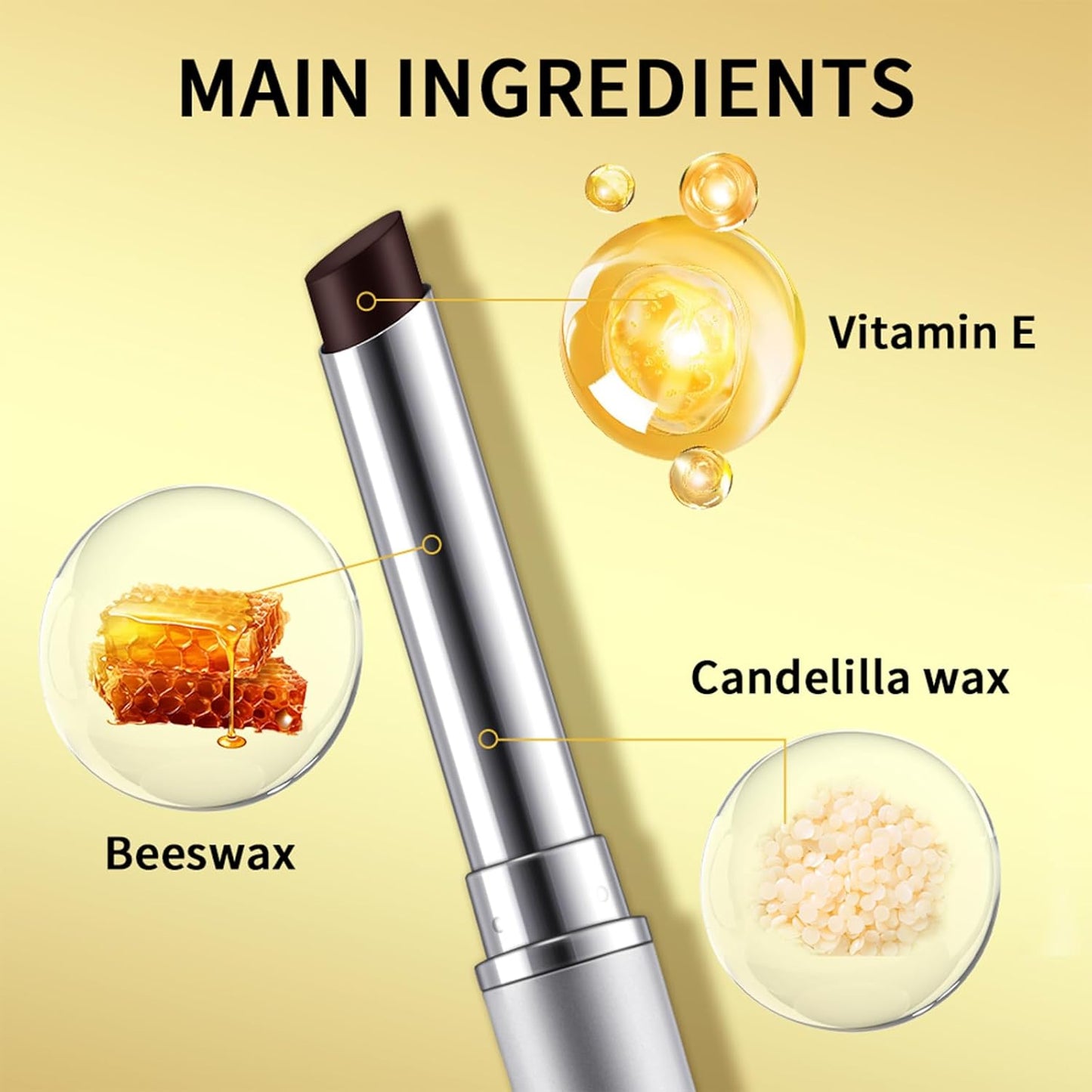 Honey Lipstick Tinted Lip Balm - Sheer Hydrating Lipstick for All Skin Tones - Moisturizing Lip Color, Nourishing Lip Balm with a Hint of Natural Black Cherry Tint