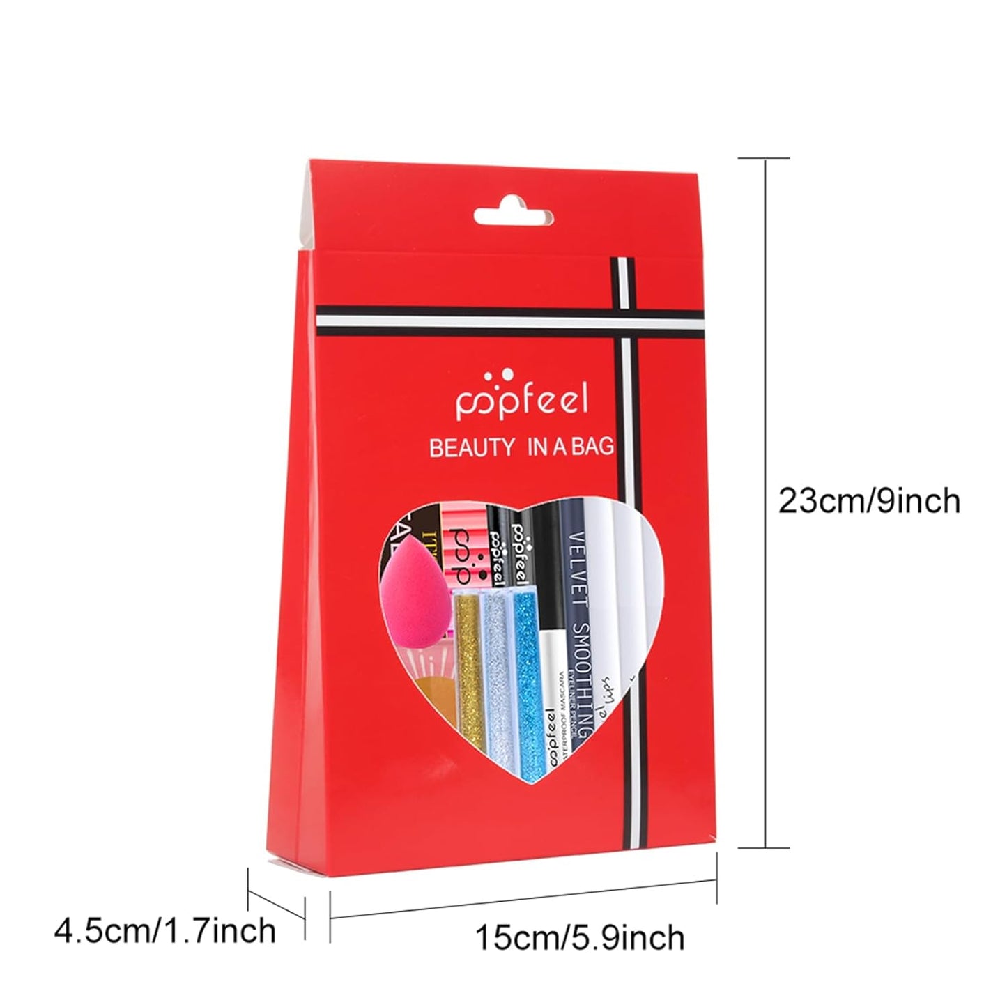 Makeup Kit for Teens, Makeup Starter Kit for Teens with Gift Bag, Matte Glitter Shadow Palette, Lipstick Set, Eyebrow Pen, Black Mascara, Shimmer Powder etc, Birthday Gifts for Women Girls