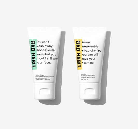 Bad Habit Wake Things Up and Daily Dose Skin Care Travel Set