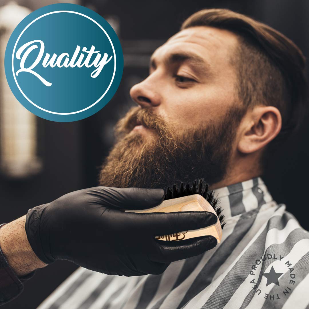 Fuller Brush Beard & Mustache Brush – Natural Boar Bristles for Gentle Grooming & Styling – Maple Wood Handle – Comfortable Grip – Ideal for All Beard Types & Lengths