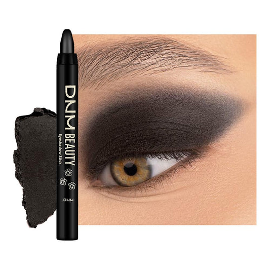 Black Matte Cream Eye Shadow Stick Makeup for Women, Black Matte Eyeliner Pencil Eyeshadow Brightener Stick for Eyes, Waterproof Eyeshadow Applicator Blendable, sombras para ojos 56#